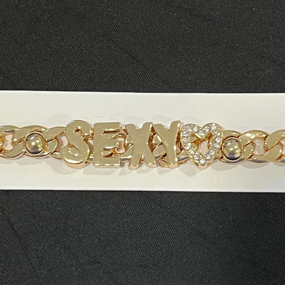 NWT Gold tone SEXY Women's Bracelet
